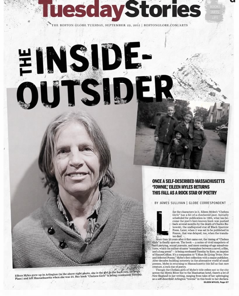 James Sullivan, "The Inside-Outsider," Boston Globe, September 29, 2015, G1,G7