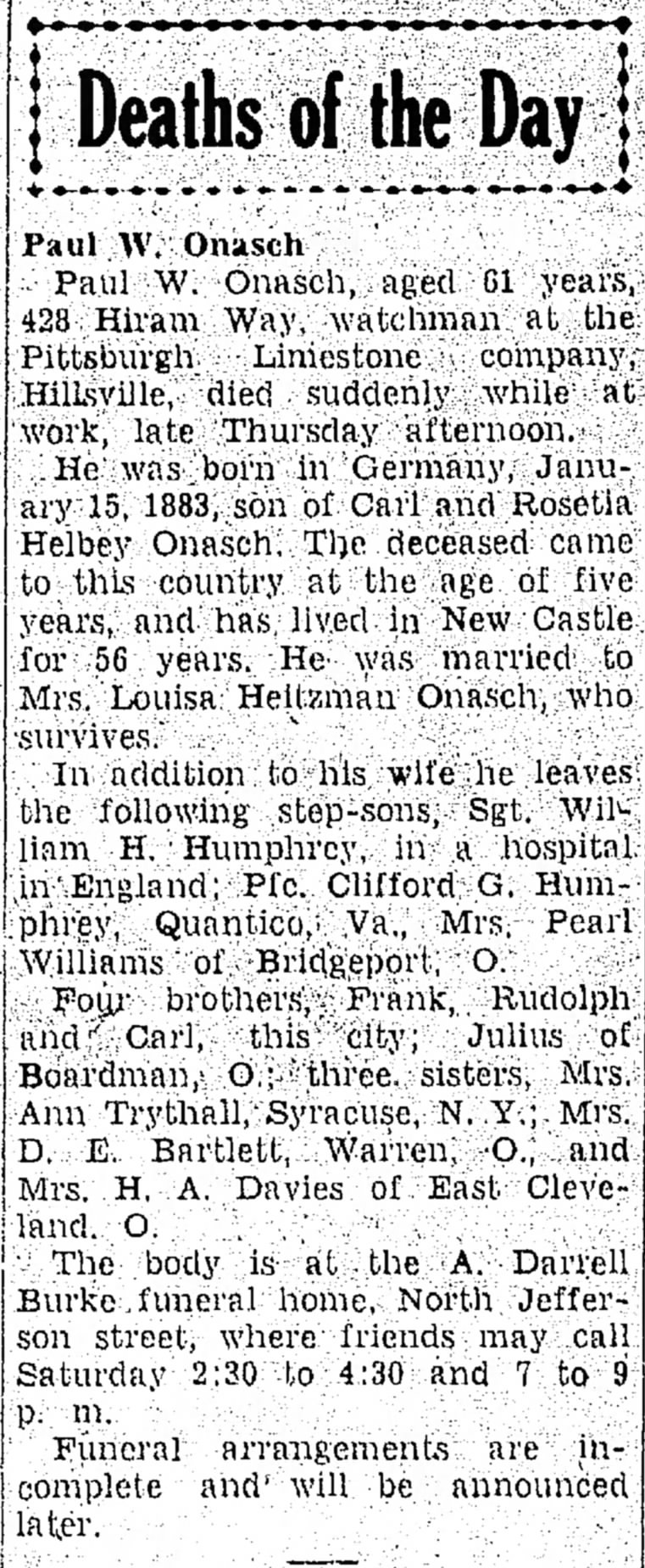 New Castle News, 8 Dec 1944, Friday, page 2