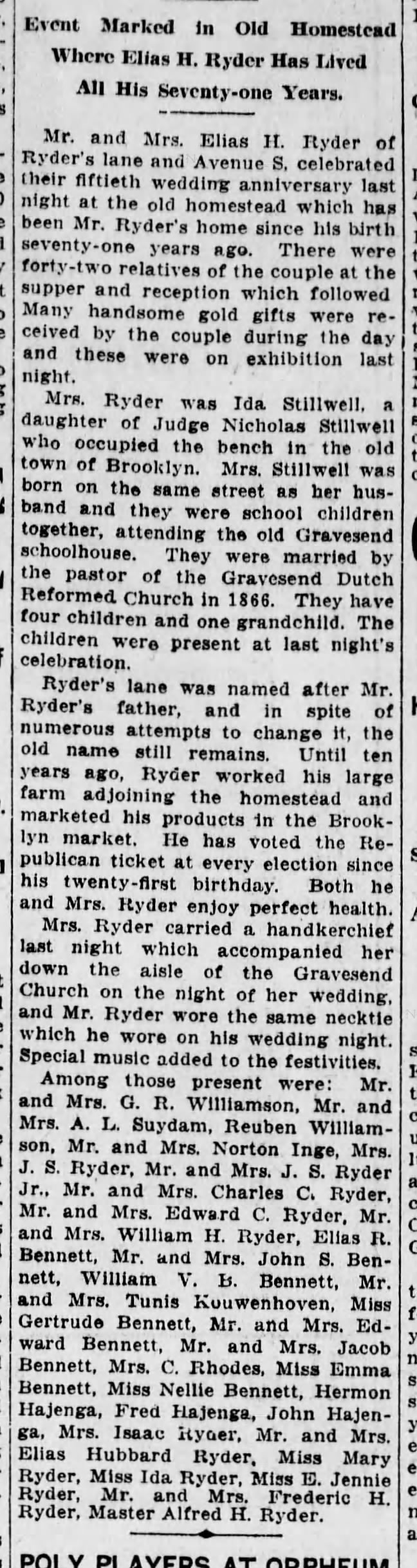 Ida Ryder Obituary