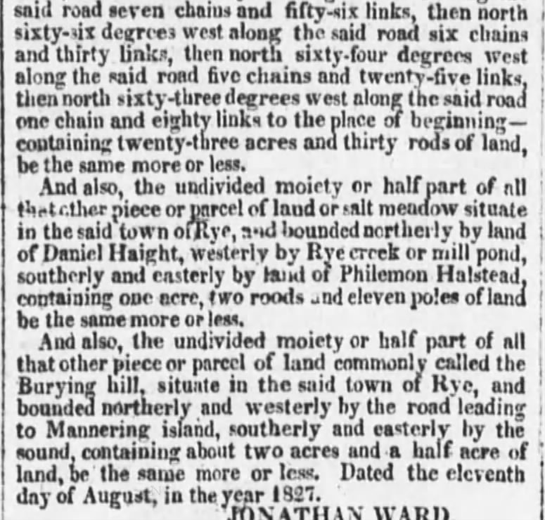 Daniel Haight property The Evening Post (NYNY) 15 September 1827