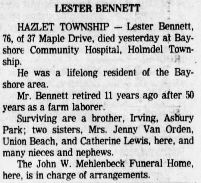 O - Bennett Lester
APP 9 Nov 1979, P 23