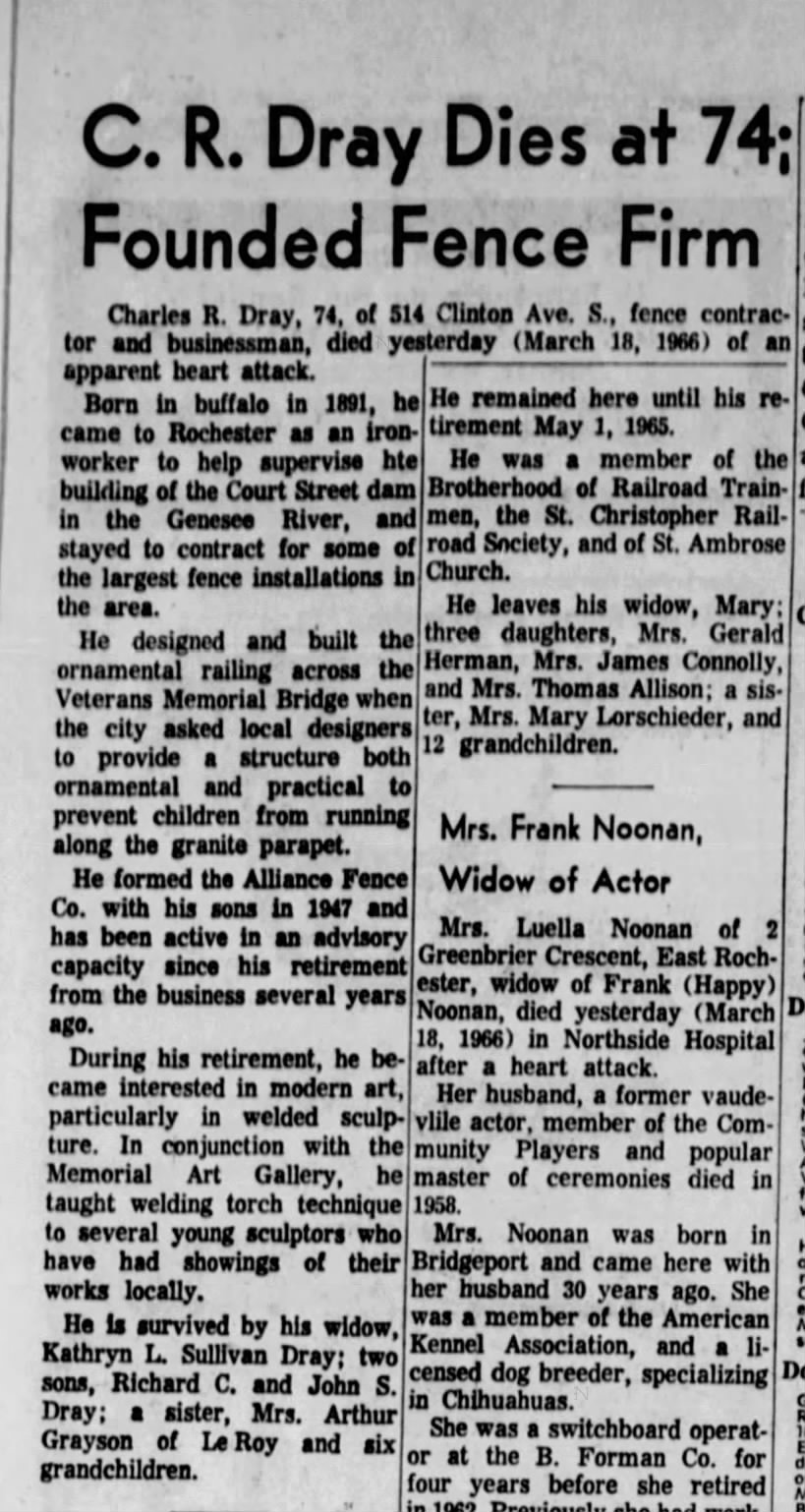 C R Dray - 19 March 1966
Column 1 and 2