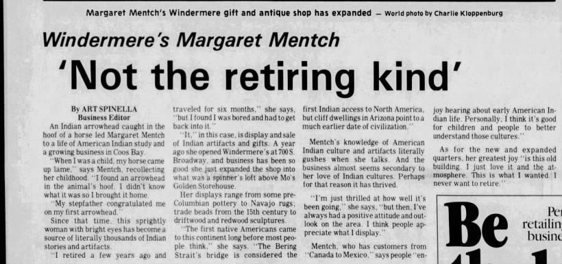 Margaret Mentch - 30 March 1985