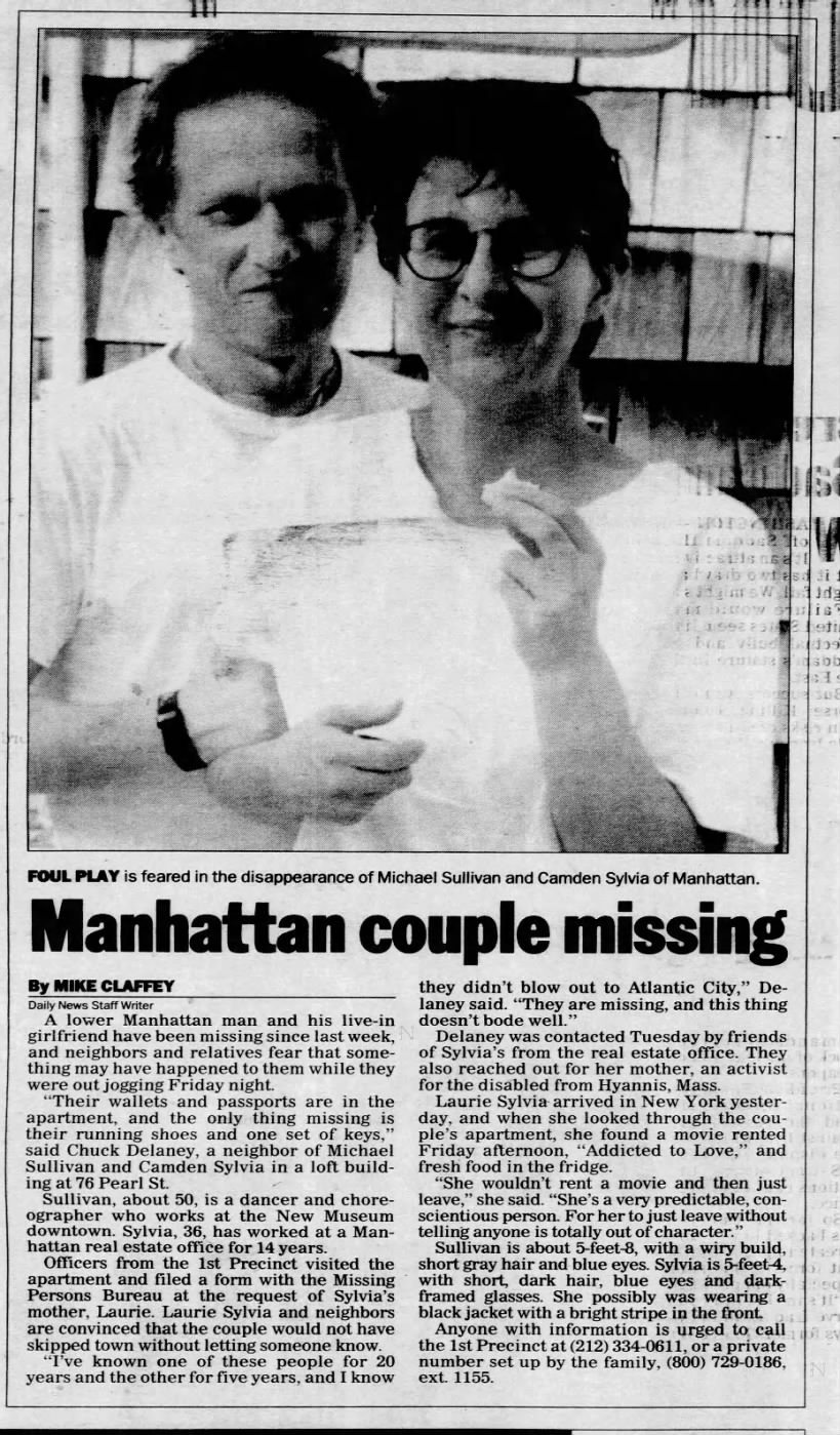 1997 Nov 14 Manhattan Couple Missing