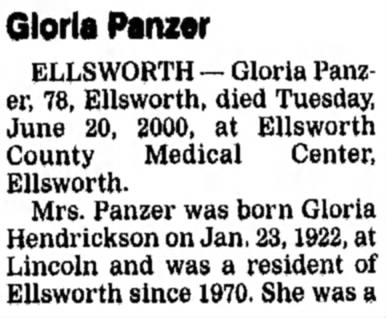 Part 1: Gloria Hendrickson Obituary