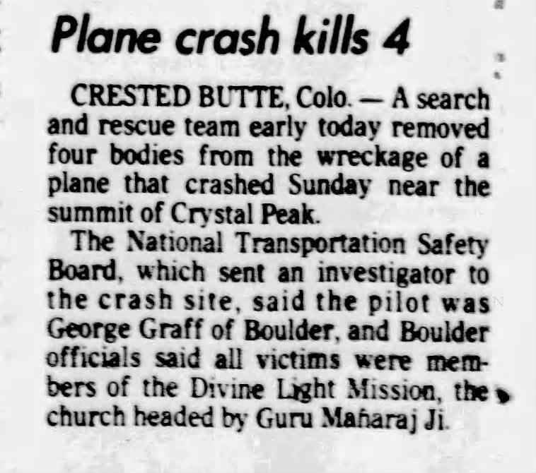 Plane Crash Kills 4