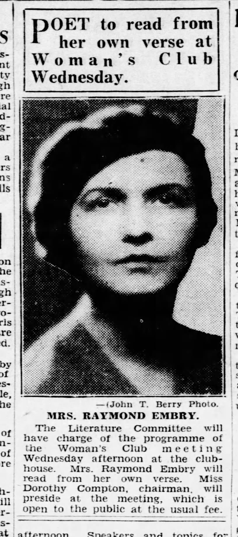 Jacqueline Embry 1931