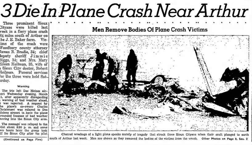 James Brodie Plane Crash