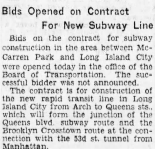 Contract QBL and Crosstown Construction