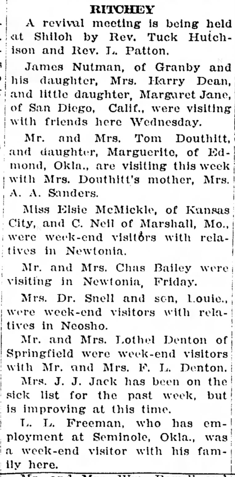Mr and Mrs Tom Douthitt
Sep 5, 1929