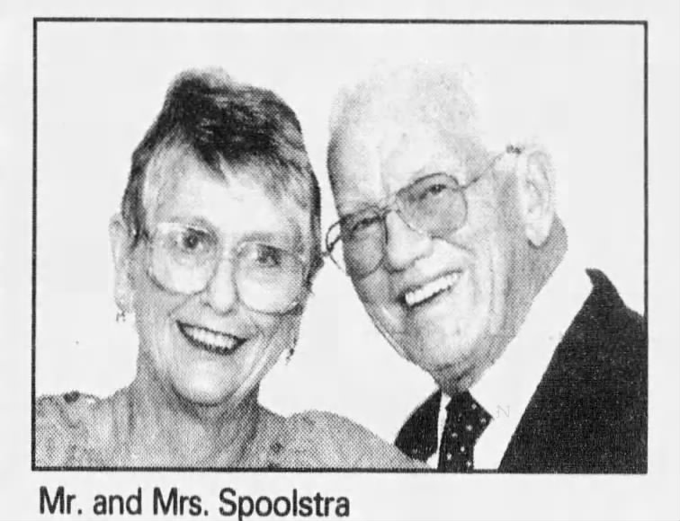 Spoolstra, Herman 19961013; Tampa Bay Times, St. Petersburg, FL., Marriage, Helen Burgess, Photo