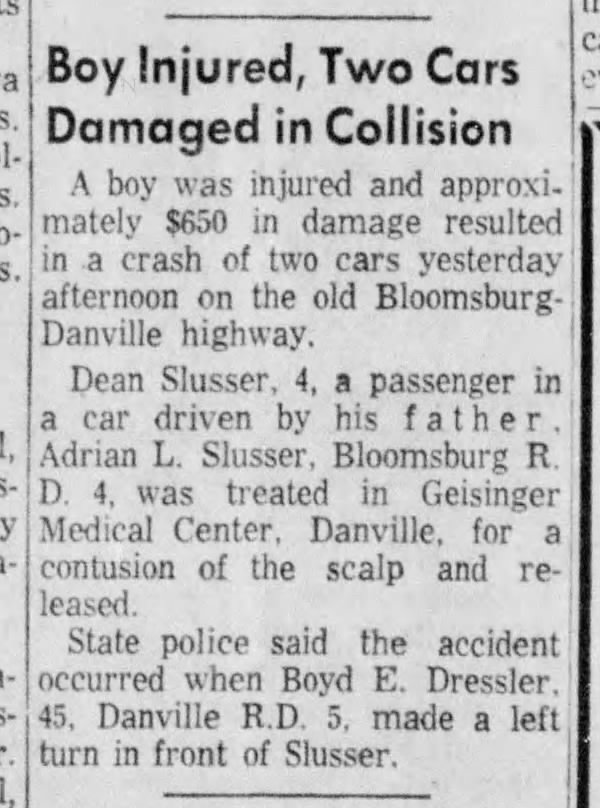 Dean Slusser Injured