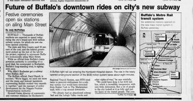 Buffalo extension, May 19, 1985