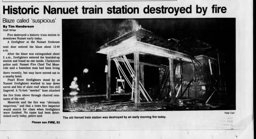 Nanuet fire, March 14, 1991