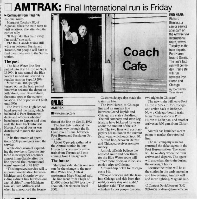 Amtrak International, April 22, 2004 part 2