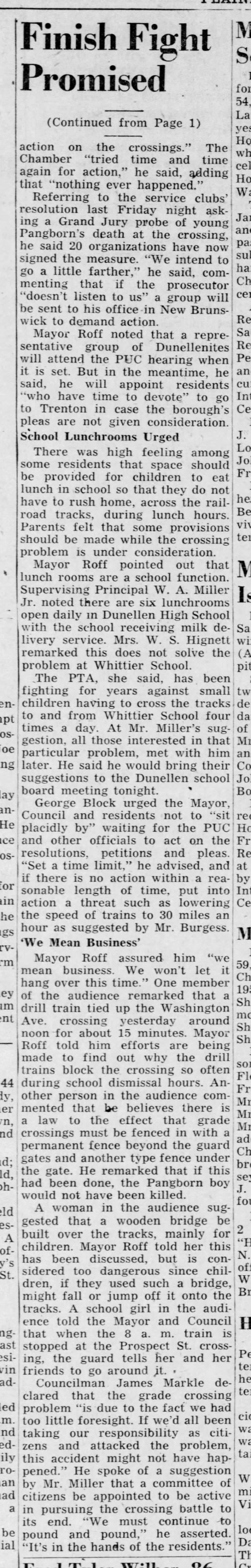 Dunellen crossings, April 10, 1951 part 2