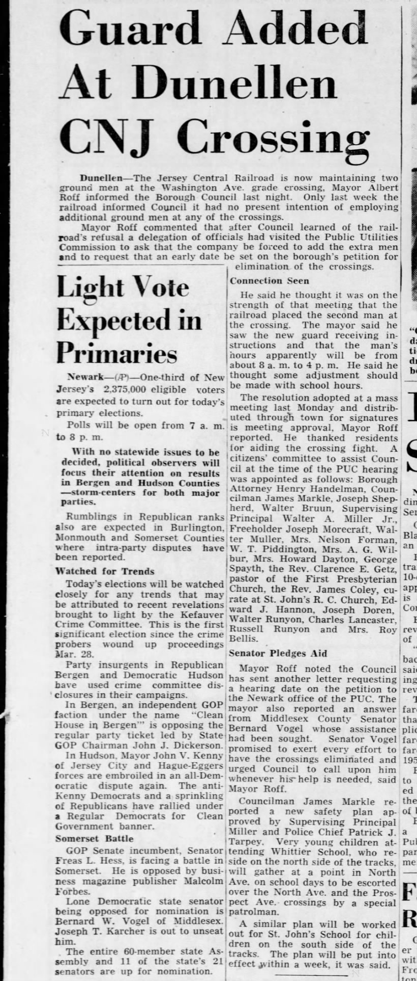 Guards added, April 17, 1951