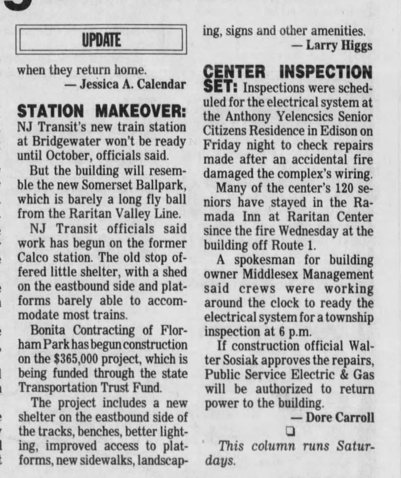 Calco station, August 14, 1999