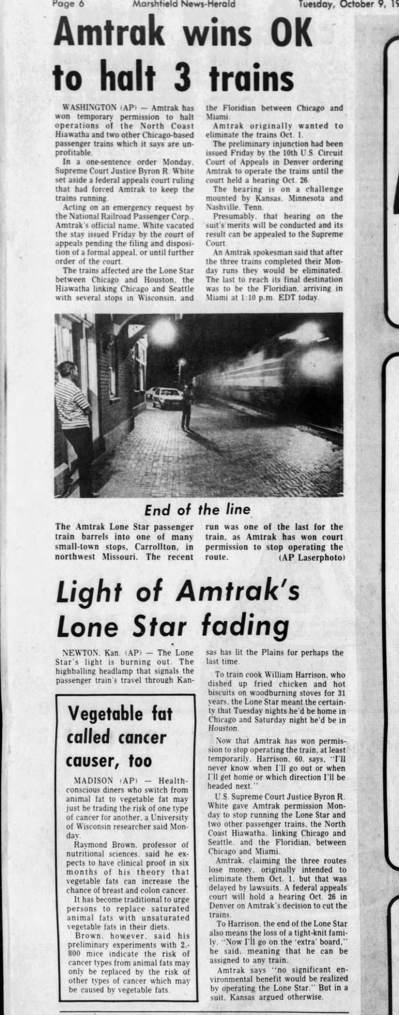 Lone Star, October 9, 1979