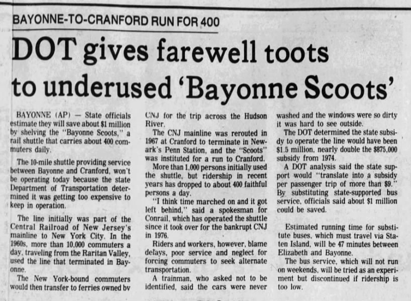 Bayonne Scoot, August 7, 1978