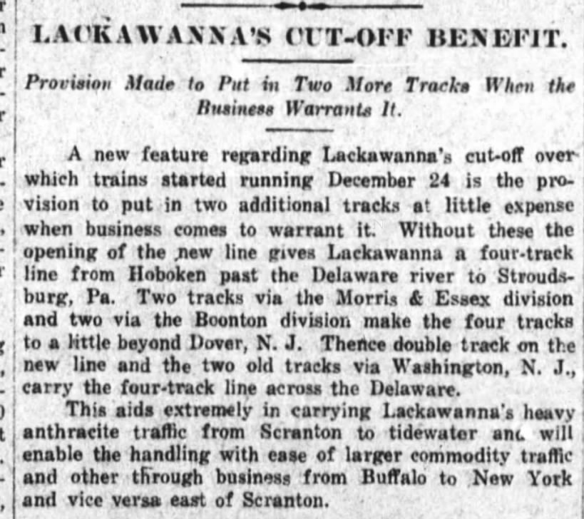 Lackawanna Cut-Off, December 29, 1911