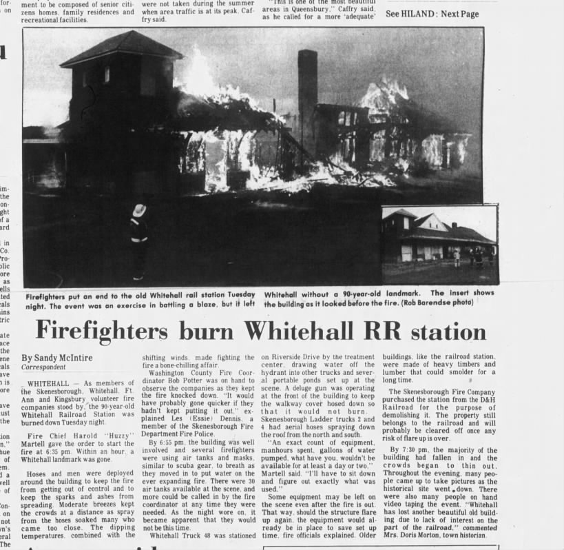 Whitehall station, April 29, 1987