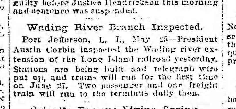 Wading River, May 25, 1895