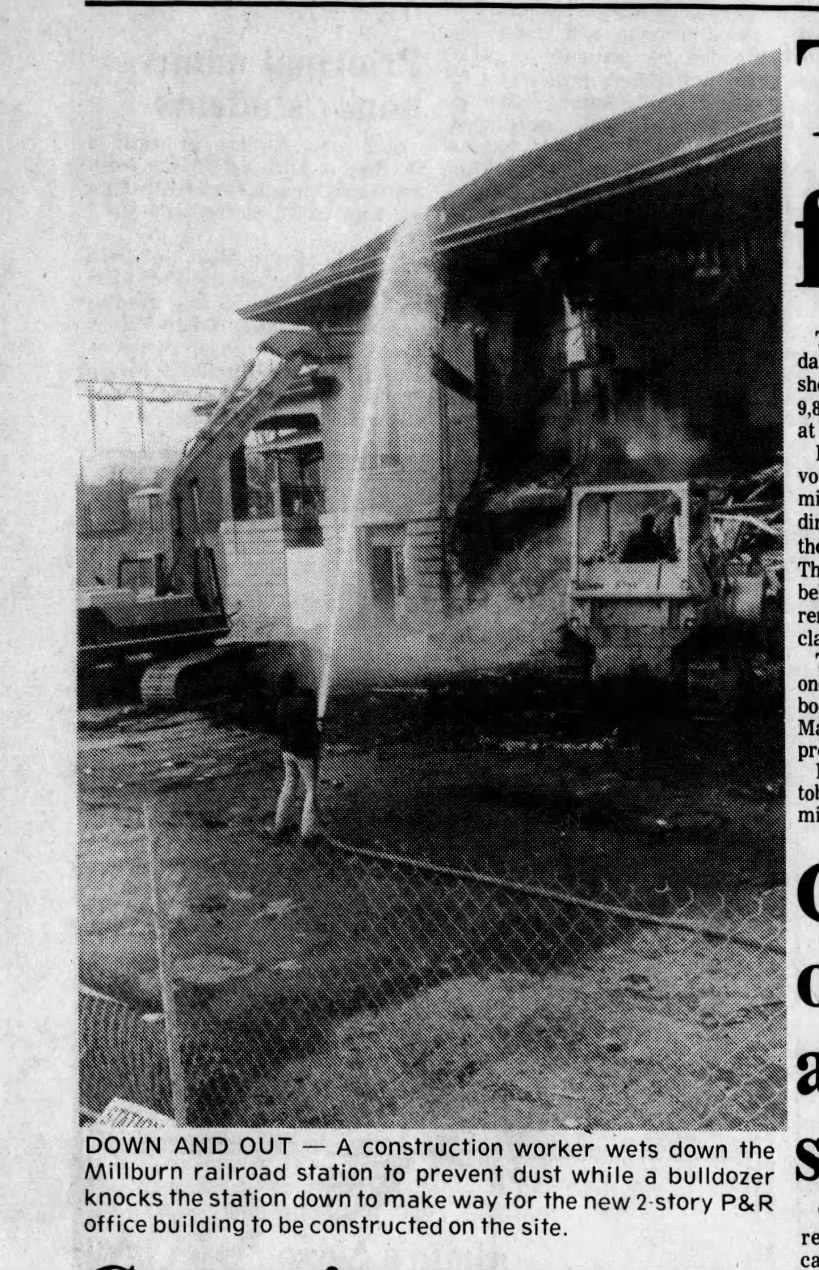 Millburn station, December 4, 1986
