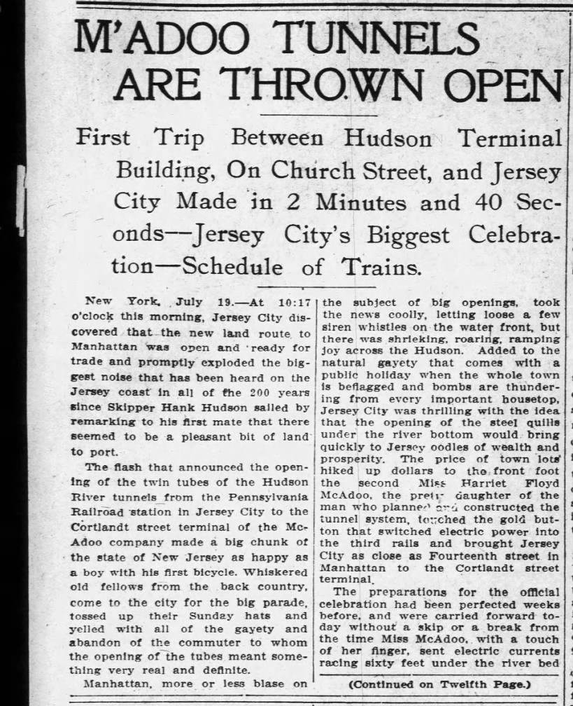 H&M opens, July 20, 1909