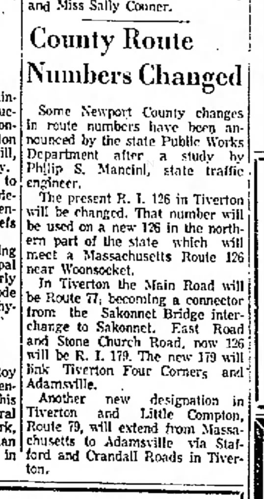 RI changes, May 25, 1962