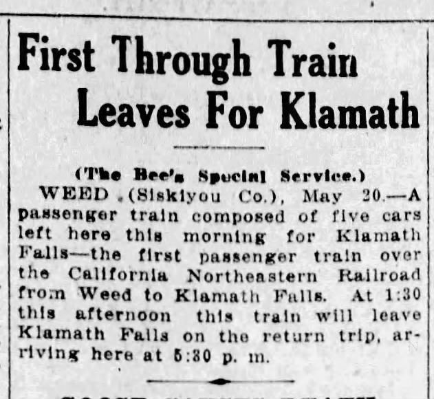 Klamath Falls, May 20, 1909