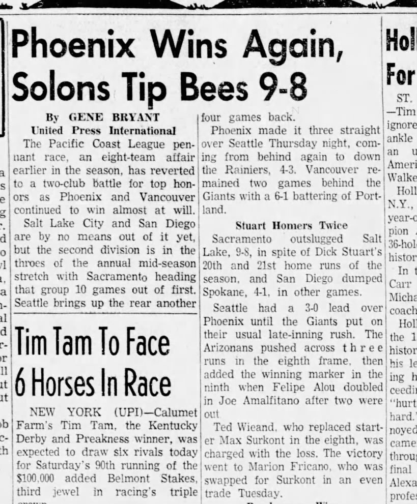 Phoenix, June 6, 1958