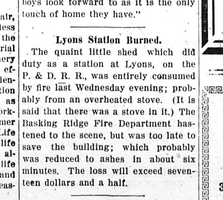 Lyons flames, October 26, 1918
