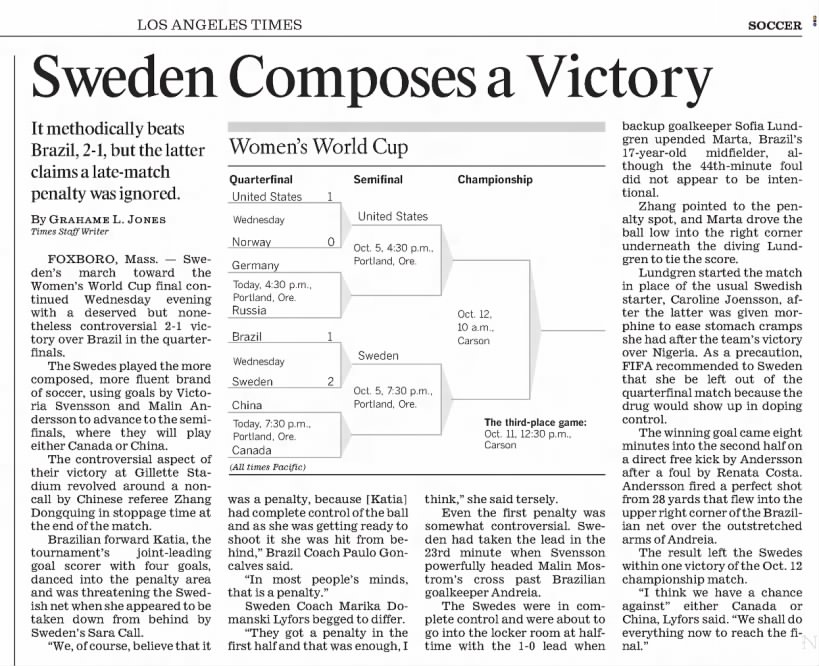 Sweden Composes a Victory