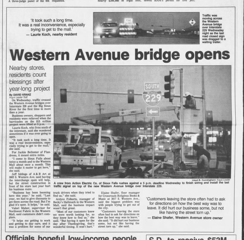 Western Avenue bridge opens