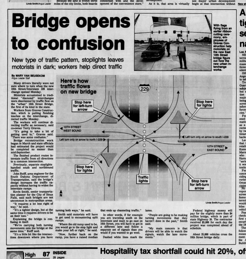 Bridge opens to confusion