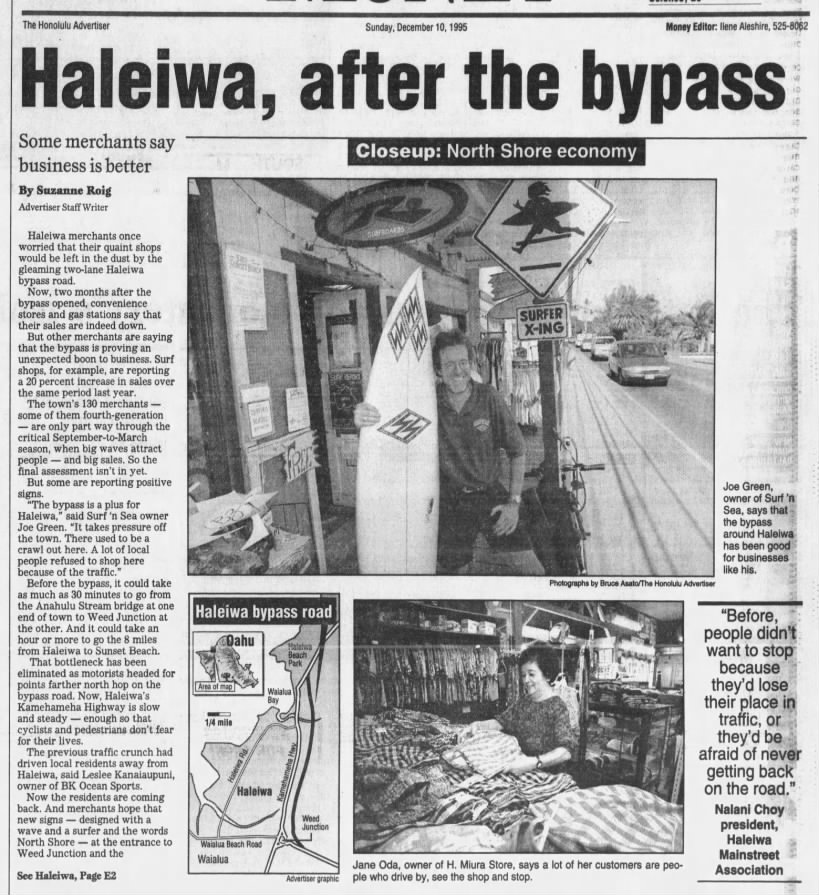 Haleiwa, after the bypass