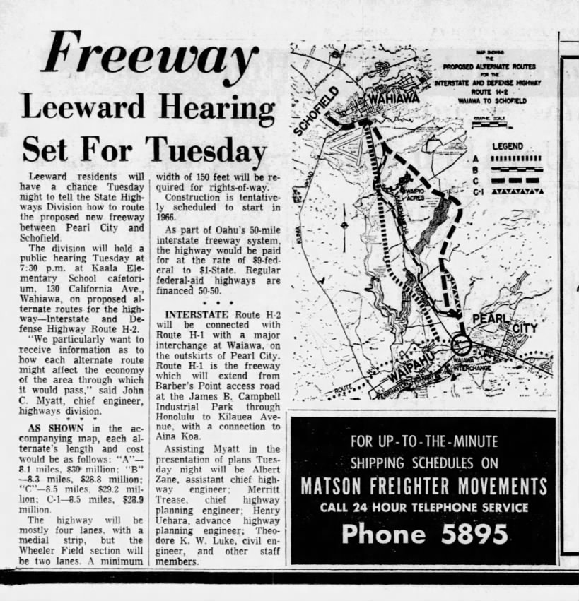 Freeway: Leeward Hearing Set For Tuesday