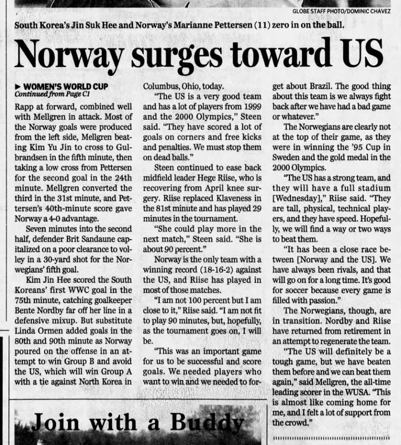 Norway surges toward the US