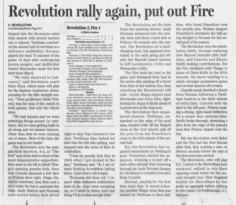 Revolution put out Fire