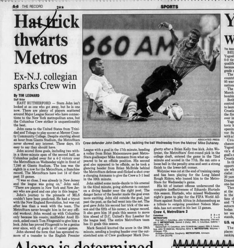 Hat trick thwarts Metros
