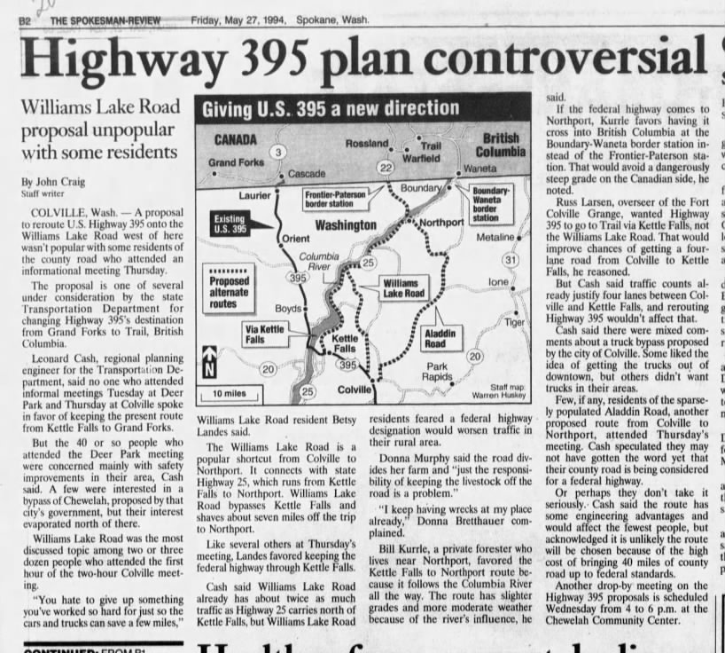 Highway 395 plan controversial