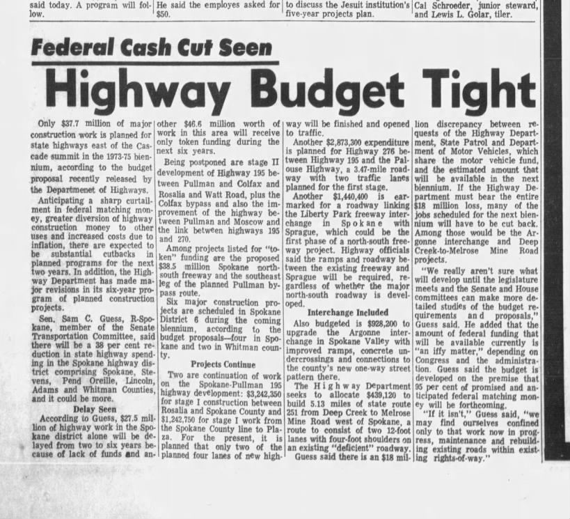 Highway Budget Tight