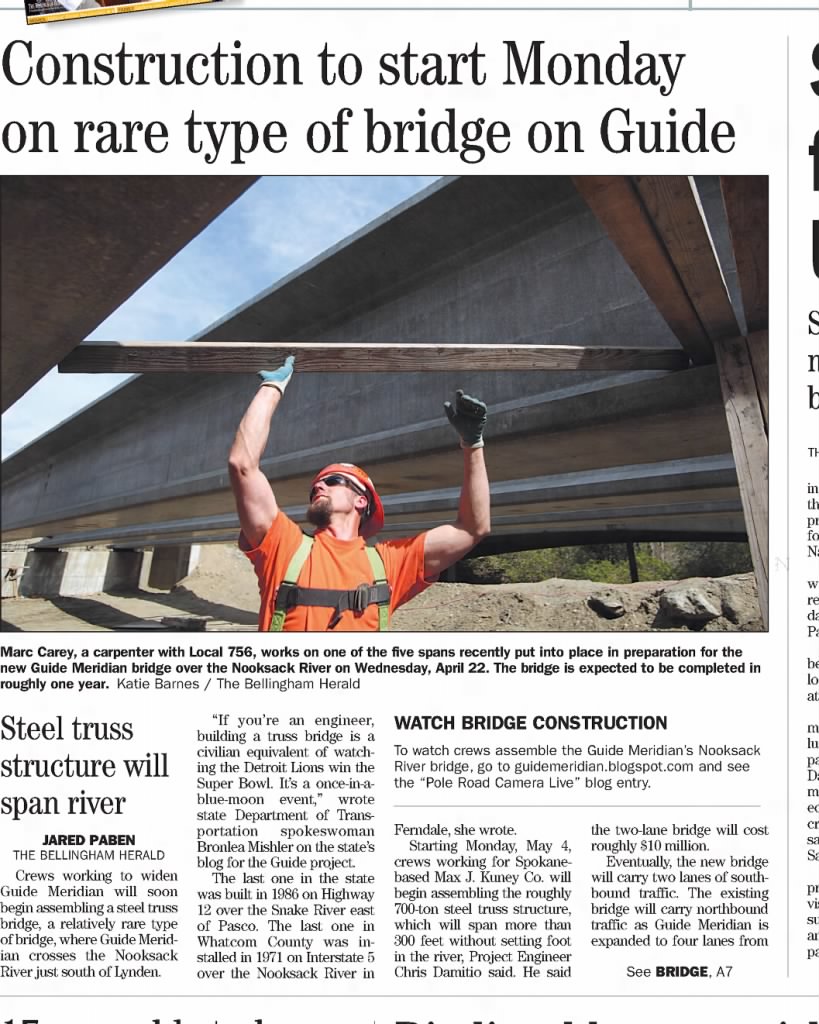 Construction to start Monday on rare type of bridge on Guide
