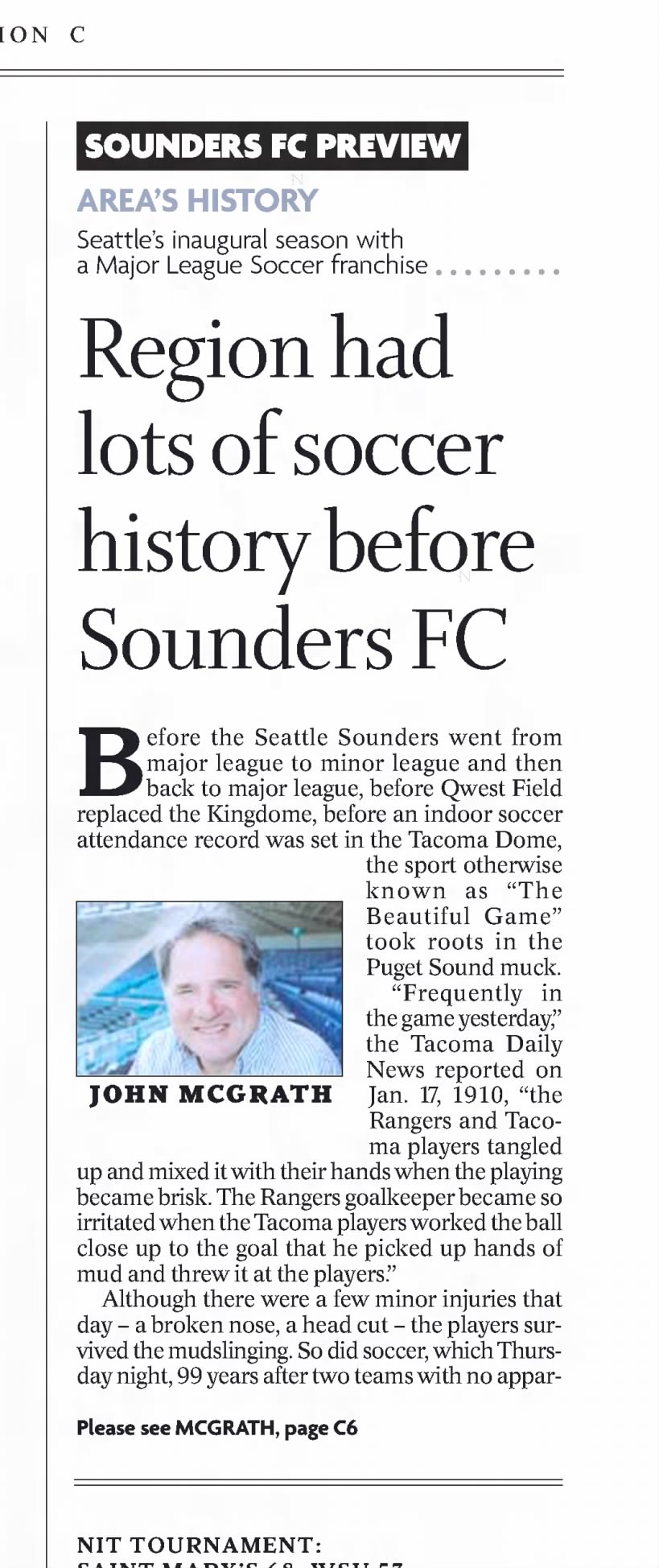 Region had lots of soccer history before Sounders FC
