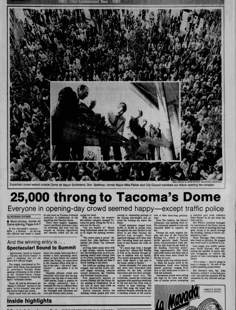 25,000 throng to Tacoma's Dome