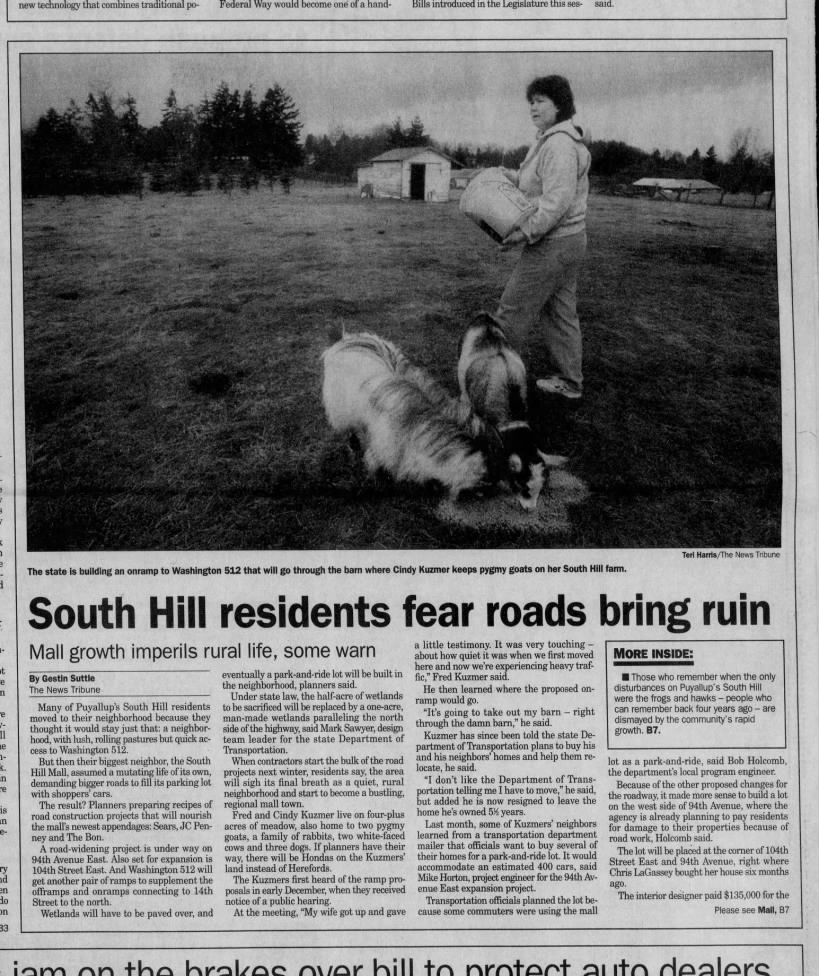 South Hill residents fear roads bring ruin
