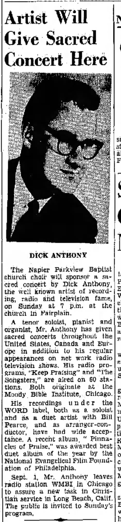 1963 Dick Anthony
