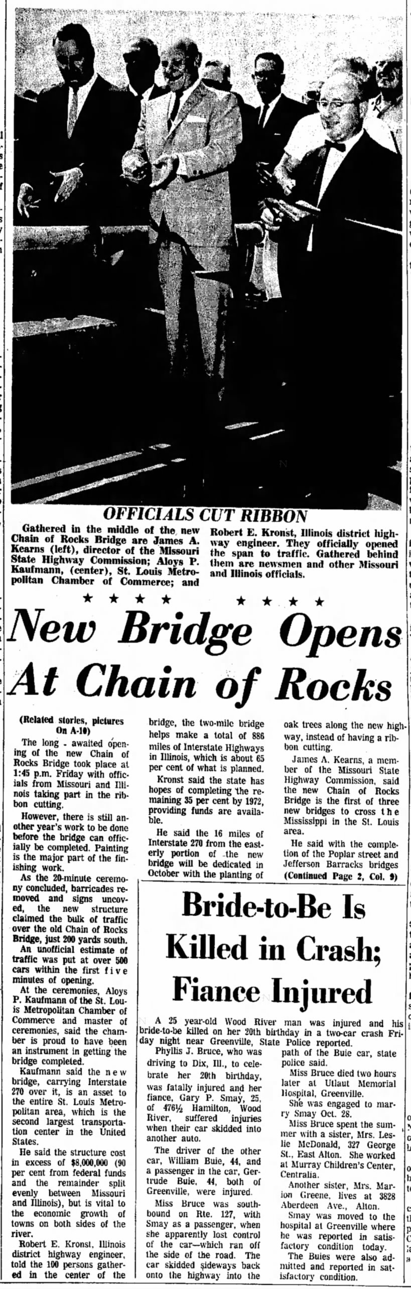 New Bridge Opens At Chain of Rocks