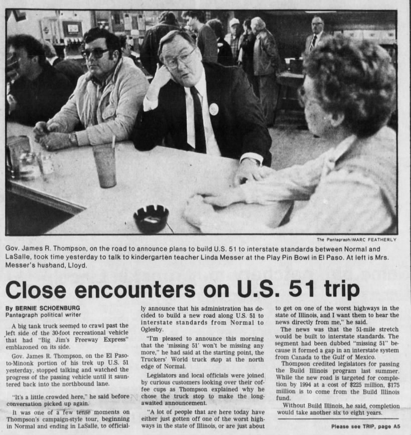 Close encounters on U.S. 51 trip